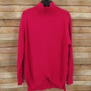 MAEVE by Anthropologie Hot Pink Turtleneck Sweater Women's M